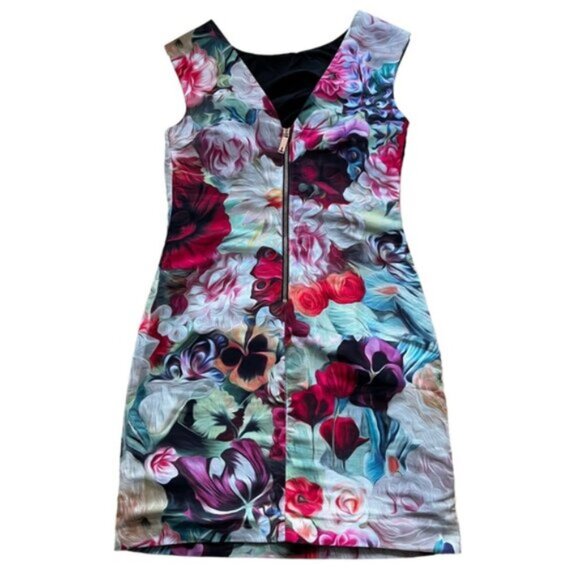 Ted Baker London Sleeveless Floral Dress Size 4 - Picture 2 of 8